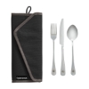 Eco Friendly Reusable Stainless Steel Utensil Set - Black