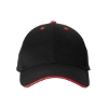 Structured Sandwich Cap - Black-Red