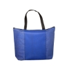 Tonal Non-Woven Zipper Trade Show Tote Bag - Blue-Reflex