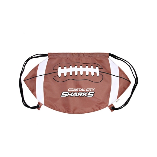 Football Drawstring Bag