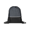 Crosshatch Heather Drawstring Backpack - Heather-Dark-Gray
