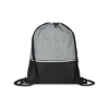 Crosshatch Heather Drawstring Backpack - Heather Gray
