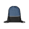 Crosshatch Heather Drawstring Backpack - Heather Navy