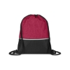 Crosshatch Heather Drawstring Backpack - Heather Red