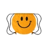 Smiley Face Drawstring Bag - OR