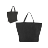 Two-Tone Heat Sealed Non-Woven Tote Bag - Black