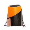Sprint Angled Drawstring Sports Bag With Pockets - Orange