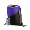 Sprint Angled Drawstring Sports Bag With Pockets - Purple