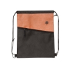 Tonal Heathered Non-Woven Drawstring Backpack - Orange