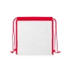All Access Clear Stadium Drawstring Bag - Red
