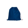 Cotton Canvas Drawstring Bag - Blue-Navy