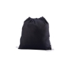 Cotton Canvas Drawstring Bag - Black