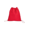 Cotton Canvas Drawstring Bag - Red