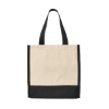 Junior Mini Cotton Box Tote Bag - Black