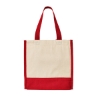 Junior Mini Cotton Box Tote Bag - Red