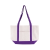 Cotton Canvas Boat Tote Bag - Purple