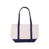 Cotton Canvas Boat Tote Bag - Blue-Navy