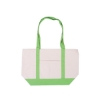 Cotton Canvas Boat Tote Bag - Green-Lime