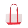 Cotton Canvas Boat Tote Bag - Red