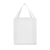 Saturn Jumbo Non-Woven Grocery Tote Bag - White