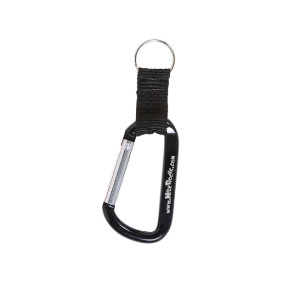 Carabiner With Strap And Split Ring Keychain