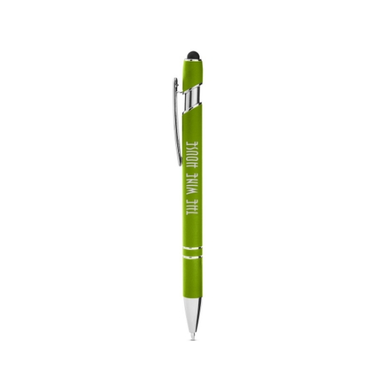 Rubberized Aluminum Click Stylus Pen
