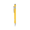 Rubberized Aluminum Click Stylus Pen - Campus Gold