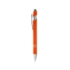 Rubberized Aluminum Click Stylus Pen - Acid Green