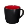 12 oz Riviera Ceramic Mug - Black-Red