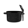 Campfire 20 oz Ceramic Soup Bowl With Spoon - Black