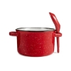 Campfire 20 oz Ceramic Soup Bowl With Spoon - Red