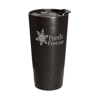 14 oz Double Wall Ceramic Textured Tumbler