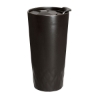 14 oz Double Wall Ceramic Textured Tumbler - Black