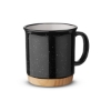 15 oz Campfire Mug With Bamboo Base - Black
