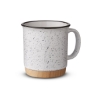 15 oz Campfire Mug With Bamboo Base - White