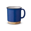 15 oz Campfire Mug With Bamboo Base - Blue-Cobalt