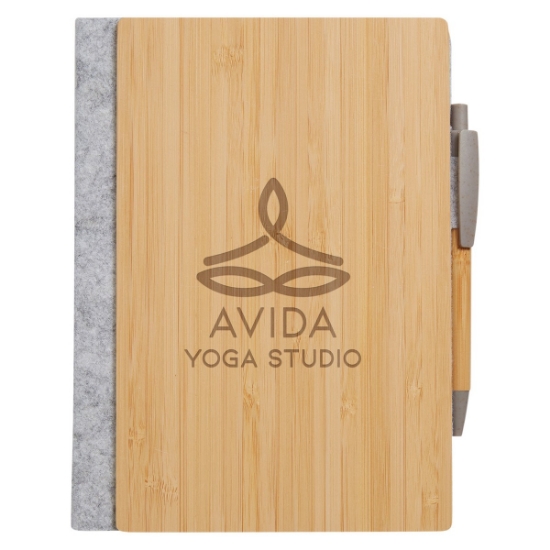 Grove Refillable Bamboo Notebook & Pen