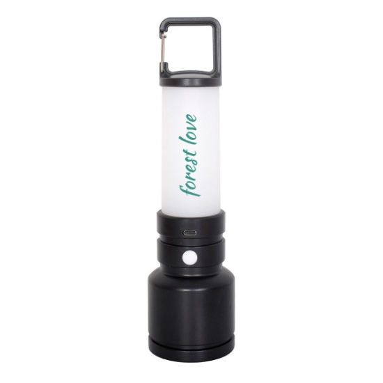 Dream Team 2-in-1 Recycled ABS Plastic Rechargeable Flashlight with Lantern
