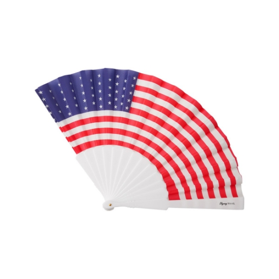 USA Patriotic Folding Handheld Fan