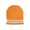 Reflective Knit Beanie - Neon Orange