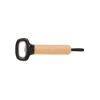 Bamboo Bottle Opener with Silicone Strap - Black