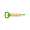 Bamboo Bottle Opener with Silicone Strap - Green