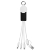 Universal Charging Cable With Smart Watch Charger - Black