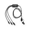 3-in-1 Charging Cable with Dual Input