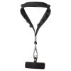 Push Pop Wrist Strap Keychain With Phone Holder - Black