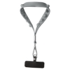 Push Pop Wrist Strap Keychain With Phone Holder - Gray