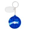 Push Pop Bubble Round Fidget Sensory Keychain - Swirl Royal