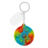 Push Pop Bubble Round Fidget Sensory Keychain