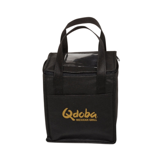 Non-Woven Cubic Lunch Cooler Bag With ID Slot