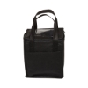 Non-Woven Cubic Lunch Cooler Bag With ID Slot - Black